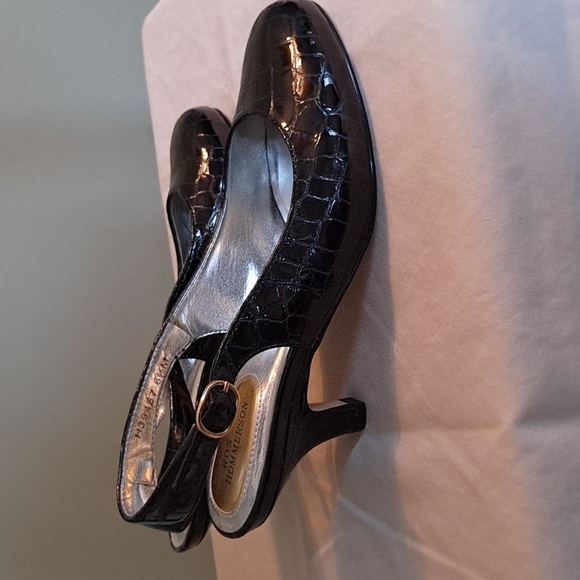 Ros Hommerson Black Patent Leather Slingback - Picture 2 of 4